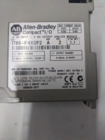 Módulo de Entrada/Saída Analógico Allen Bradley - 1769-IF4X0F2