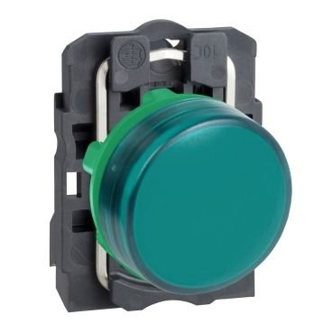 XB5AVB3 - Sinalizador Modular Ø22mm Plástico, LED, Verde, 24VCA/CC